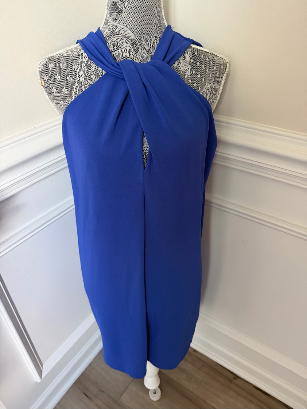 Zara Women’s Blue Sleeveless Dress Size L